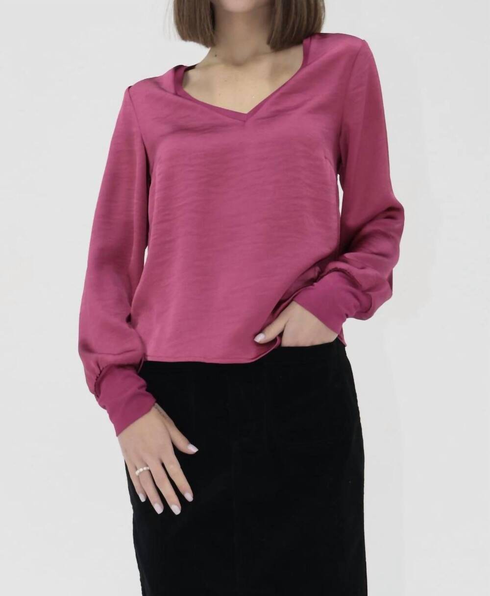NEW ANOTHER LOVE aya top in berry pink